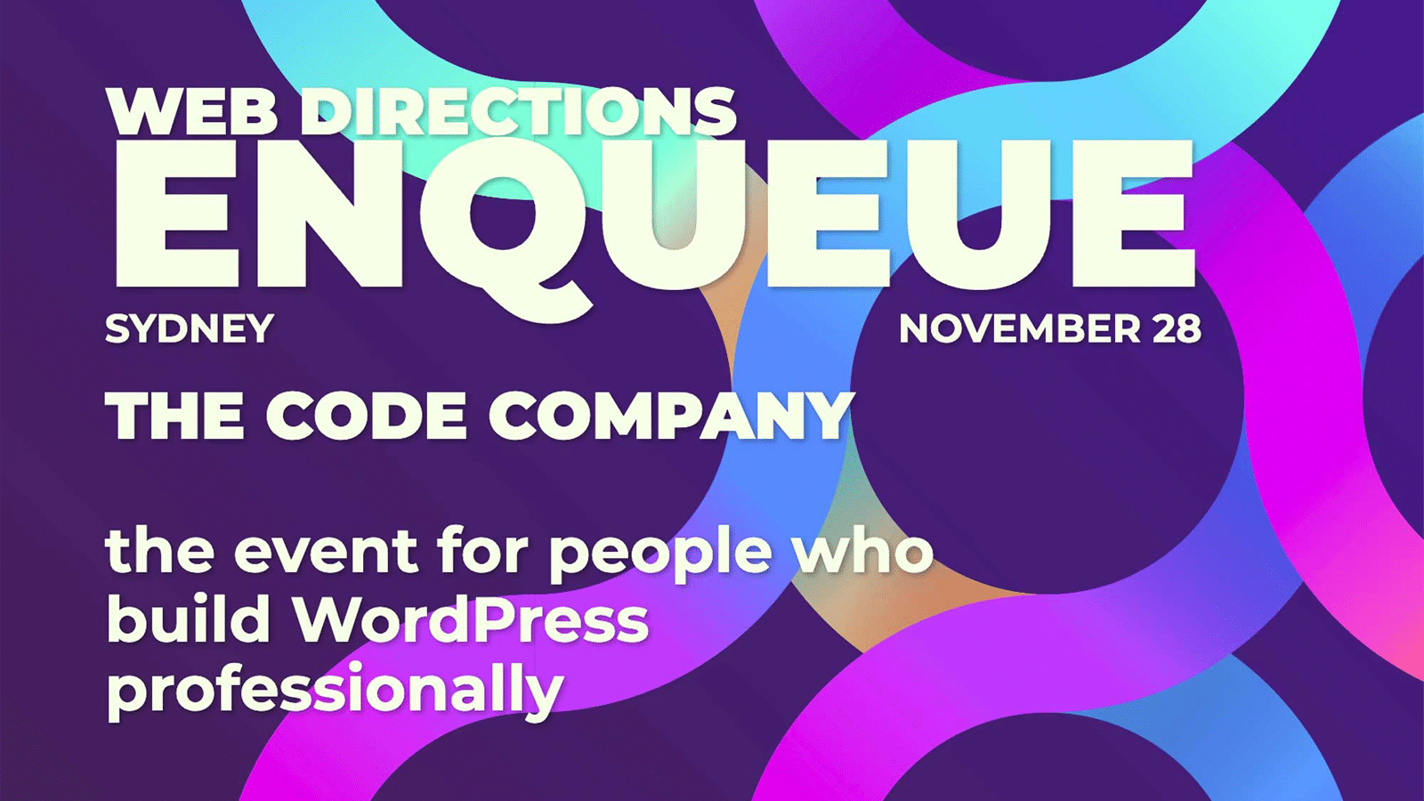 Catch Me At Web Directions Enqueue